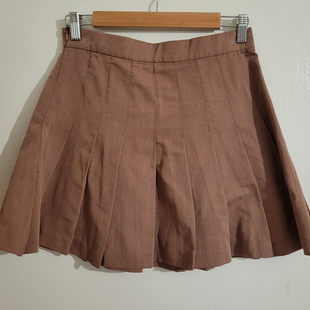 Blush Pleated Skirt